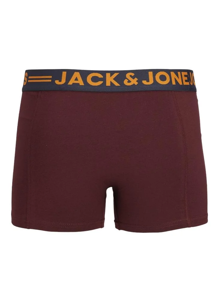 JACK & JONES  3 Pack Of Logo band Trunks for Men | Best Price UAE